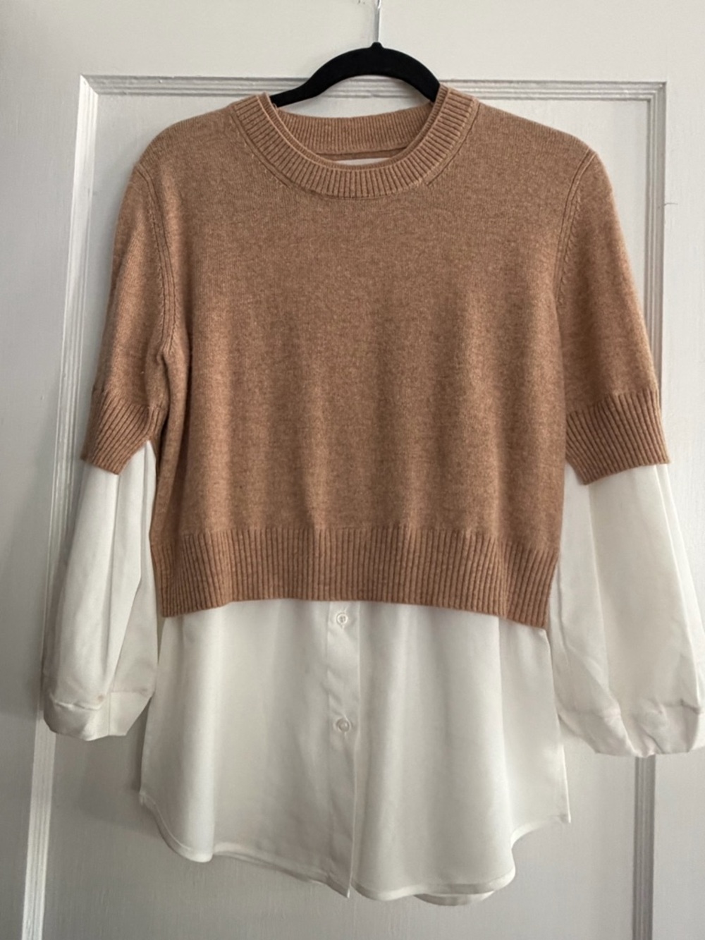 Brochu Walker Layered Crewneck Sweater  sz XS